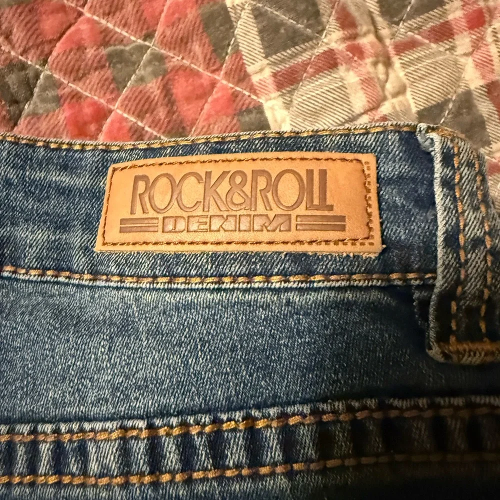 Rock & Roll Cowgirl Dark Blue Flare Jeans - Picture 2 of 6